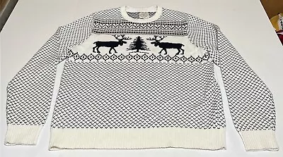 St. John’s Bay XL Nordic Moose Sweater Winter Holiday Christmas 100% Cotton  • $19.97