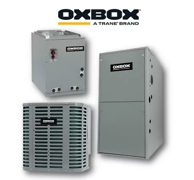 Oxbox 2.5 Ton 13 SEER A/C 17  Cased Coil & 80% 72000 BTU Furnace HVAC Package • $3070