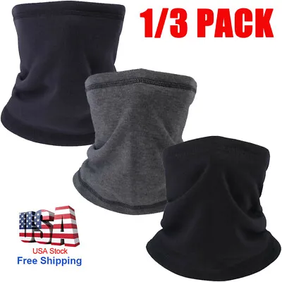 Winter Neck Warmer Gaiter Fleece Windproof Face Mask Cover Cold Weather Scarf • $6.85