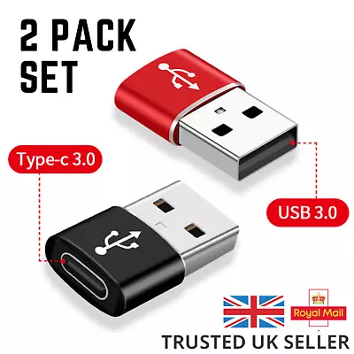 £3.49 • Buy USB 3.1 To Type C Female To USB Male Adaptor Converter Charger Connector Plug PC