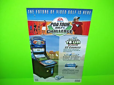  PGA TOUR GOLF CHALLENGE Original NOS 2005 Video Arcade Game Sale Flyer Vintage • $18.70