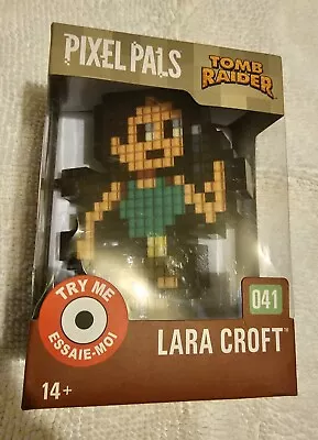 Pixel Pals Tomb Raider Lara Croft #041 Plastic Cracked Near Try Me Button  • $22