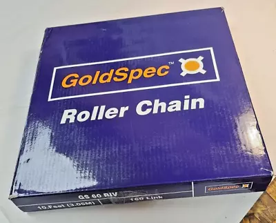 Goldspec Roller Chain Gs 60 Riv 10ft 160 Links 3/4  Pitch Ansi • $49.99