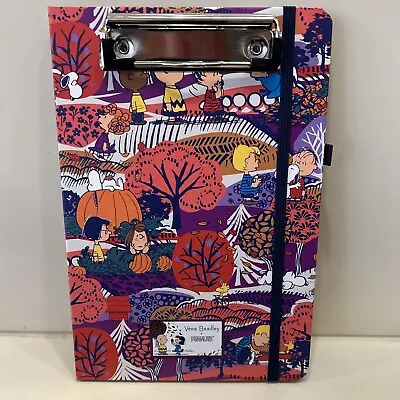 Vera Bradley Mini Fall For Peanuts Clipboard Folio Notebook W/ Notepad  & Pocket • $13.50