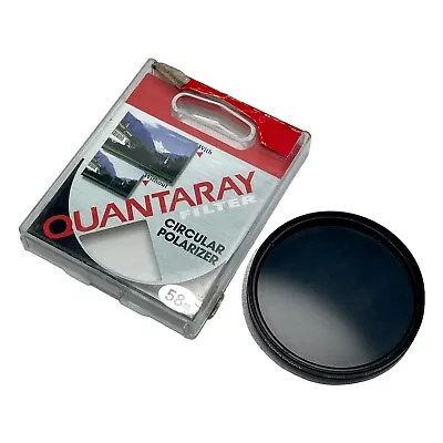 Quantaray 58mm Circular C-PL Filter Film & Digital Retail MC UV Multi Coated DMC • $9.90