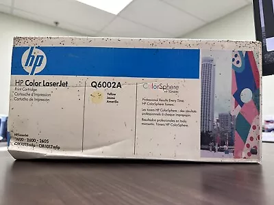 NEW OEM UNOPENED Genuine HP LaserJet 124a Q6002A Yellow Print Cartridge EXPIRED • $22.22