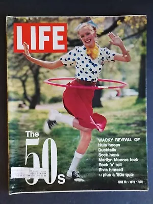 Life Magazine June 16 1972 The 1950s Hula Hoops  Marilyn Monroe  Elvis - 423 • $6.99