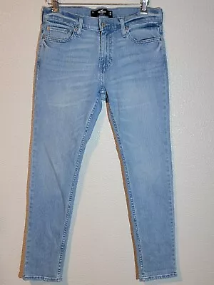 Hollister Jeans Mens Size 30x30 Skinny Epic Flex Low Rise Denim Blue • $13.99