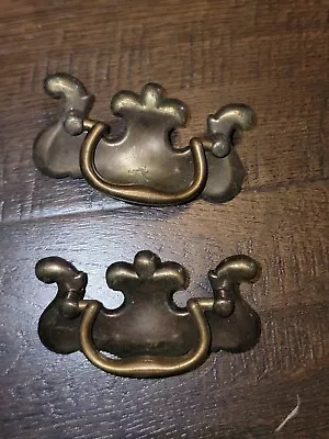 Vintage Batwing Dresser Cabinet Door Drawer Pulls • $9.99