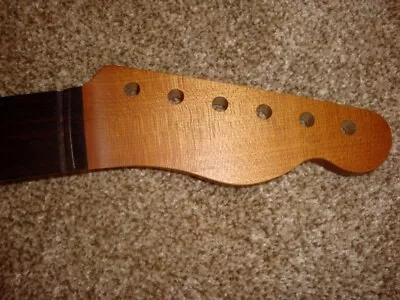 TELE NECK Musikraft Roast Quartersawn Maple & Super Dark Rosewood Board 21f • $157.50