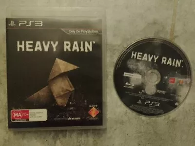 Heavy Rain PlayStation 3 Game Disc Case NO MANUAL PAL *FREE SHIPPING* PS3 Games • $8.95