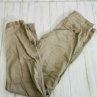 $14.99 • Buy Women’s Freestyle Revolution Khaki Tan Pants Size 7 W 30 L 32
