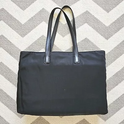 Vintage COACH Mercer Black Nylon Leather Work Commute Laptop Tote Bag 5117 • $69.95