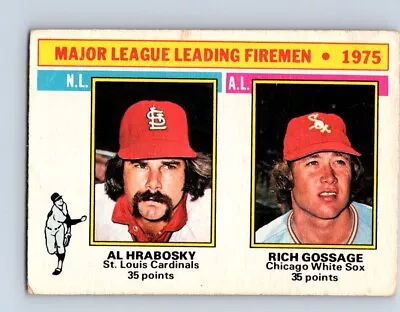 Vintage Baseball Card Opc 1976 Leading Firemen Al Hrabosky Rich Gossage  No349 • $4.73