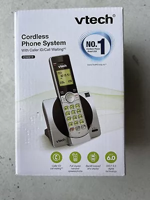 Vtech DECT 6.0 Cordless Phone System W/ Caller ID Telephone CS6919 SILVER D7 • $16.99