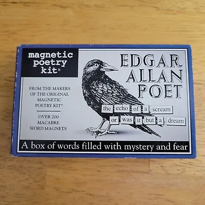 NEW Edgar Allan Poe Poet Magnetic Poetry Kit By Dave Kapell Over 200 Magnets • $21.95