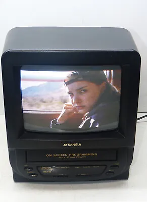 Sansui COM0953A 9  CRT Television/VCR Tested Working INV16948 • $125