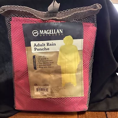 Magellan Outdoors Adults' PVC  Rain Poncho 51  X 42  NIP VBR22E • $9.99