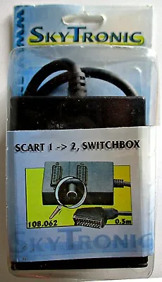 Skytronic Switched Scart  2-way Switchbox For Use With Tv Dvd Xbox Etc. • £6.45