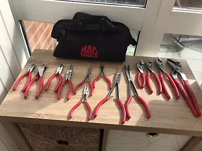 Mac Tools Plier Set X13 Total All Different Sizes And Uses Come With Mac Tools B • $279.96