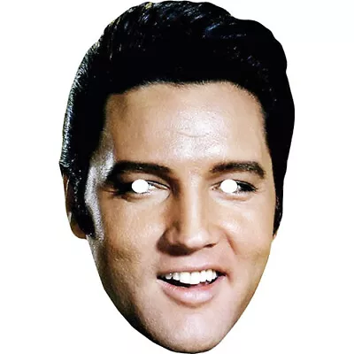 Elvis Presley Retro Celebrity Card Face Mask - Ready To Wear - Fancy Dress • £1.45