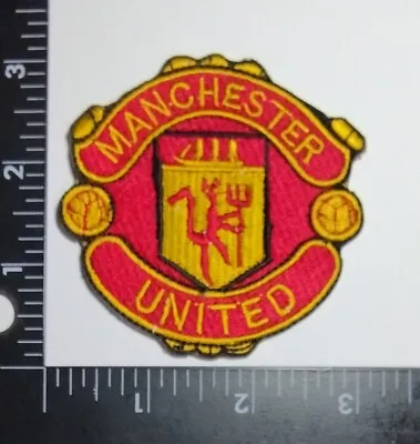 Manchester United Team Original Iron Sew On Embroidery Patch Est. 3   • $12.75