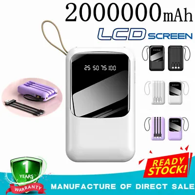 $22.99 • Buy Portable 2000000mAh Mini Power Bank Battery Charger External Fast Charging
