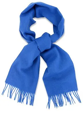 Biagio 100% Wool NECK Scarf Solid Royal Blue Color Scarve For Men Or Women • $23.95