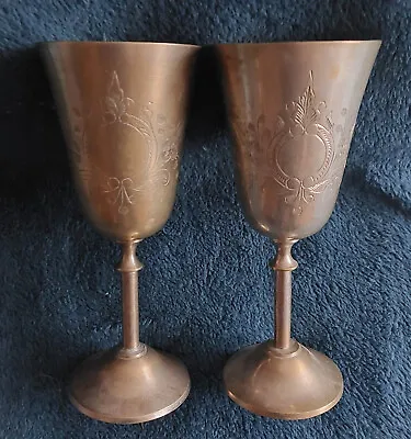 Vintage Lot Very Rare Eucharist Catholic Wine Ritual Cups Communion Cups. • $68