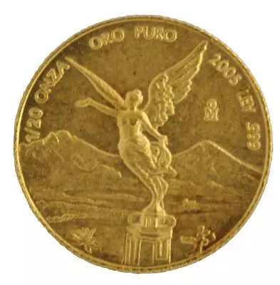 2005 Estados Unidos Mexicanos 1/20th Ounce .999 Fine Pure Gold Coin Round • $149.99