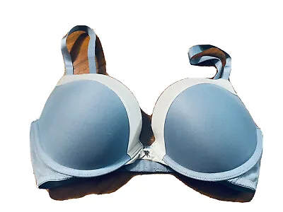 Victoria Secret Womens Blue Fabulous BioFit Plunge Bra! 32DD • $25