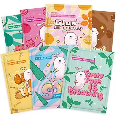 Sheet Mask Face Masks Skincare (Pack Of 7) Beauty Facial Mask Kids Spa Face Mask • £13.24