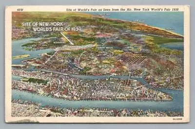 New York World's Fair Vintage Aerial Map View NYC Manhattan Fire Island 1939 • $12.99