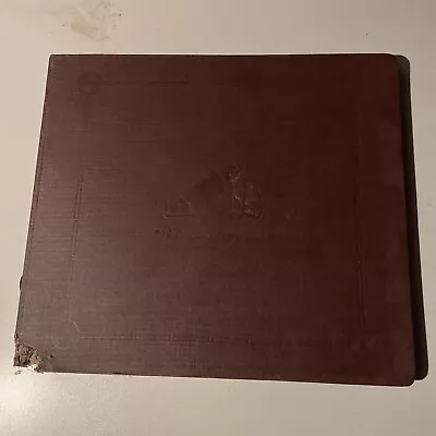 12  78 RPM Record Storage Album - Brown (Holds 10 Records) HMV  K  • $10