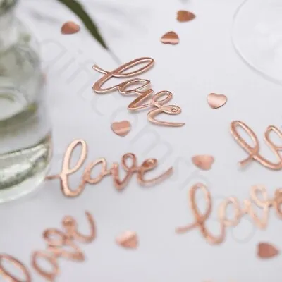 £3.45 • Buy Valentines Rose Gold Love Table Confetti Scatter Sprinkles Wedding Celebration