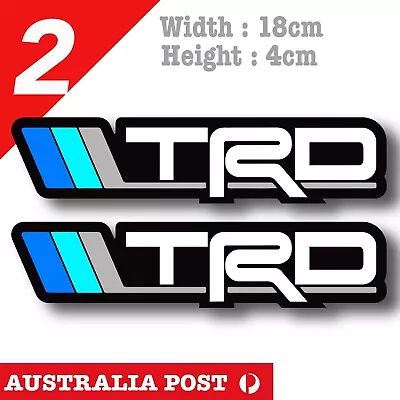 TOYOTA TRD Vintage  Blue Stipe Logo 4WD 4X4 Hilux Off Road Stickers • $7.20