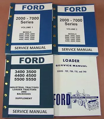 Ford 3400 3500 4400 4500 Industrial Tractor Loader Service Repair Shop Manual Id • $170.75