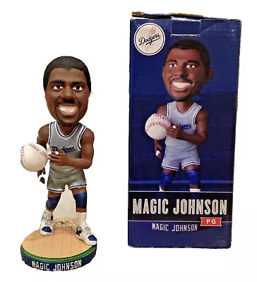 2014 Los Angeles Dodgers Magic Johnson SGA Bobblehead LA Lakers NIB • $27.99