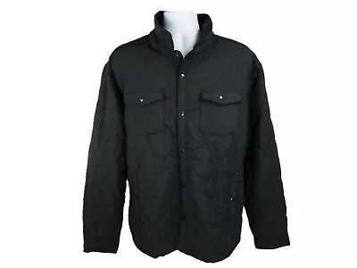 Goodfellow & Co Men's Black Quilted Soft Lightweight Jacket Snap Button Closure • $42