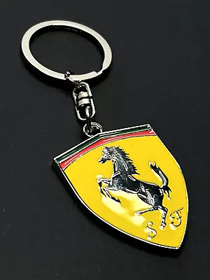 Ferrari 3D Logo Polished Key Ring Keychain - Great Gift Idea - Ferrari LOGO • $14.99