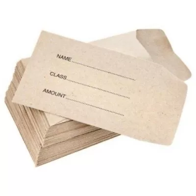 100 X School Dinner Money Wallets Packet Envelopes Petty Cash Children Kids Pack • £3.49