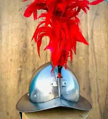 Handmade Morion Spanish Helmet Wearable Costume Kettle Hat Helmet LARP Costume • $98