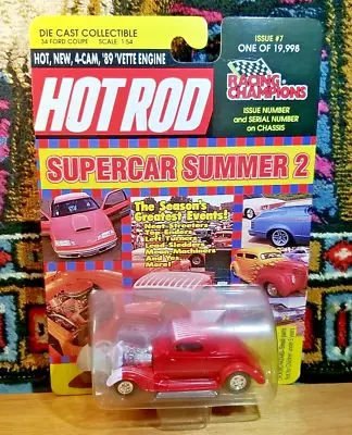 Racing Champions 34 Ford Coupe Hot Rod #7 Supercar Summer 2 1:54 Scale Diecast • $6.88