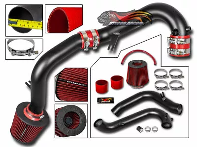 MATTE BLACK COLD AIR INTAKE KIT + FILTER FOR HONDA 01-05 CIVIC 1.7L Manual Only • $98.99