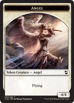 Angel // Soldier Double-sided Token [Commander 2018 Tokens] Magic MTG • $1.36