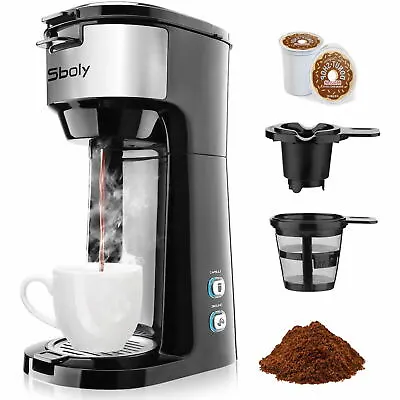 Sboly Coffee Maker Fast Brewer K-Cup Pod & Ground Coffee Single Serve Self Clean • $54.99