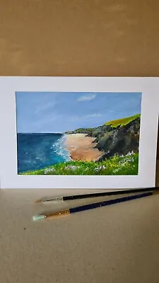 £7.99 • Buy Unique Hand Painted Card  Coastal Walk 