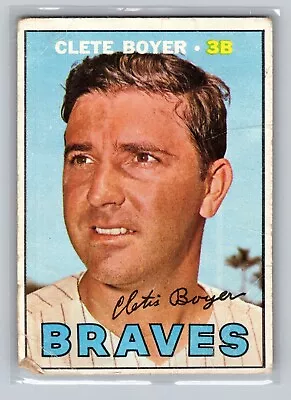 1967 Topps Clete Boyer #328 - Atlanta Braves • $2.41