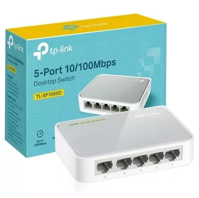 NEW TP-Link 5-Port 10/100Mbps FAST ETHERNET DESKTOP SWITCH TL-SF1005D FREE SHIP • $12.71