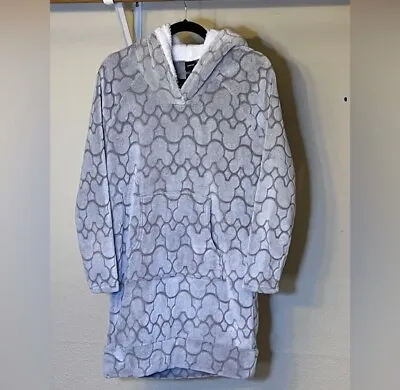 Disney Pullover Hooded Robe With Kangaroo Pocket Grey Size Small • $9.97